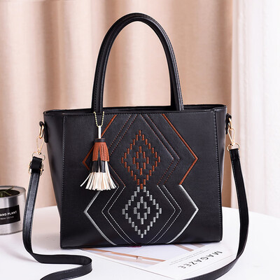 

2019 spring&summer new elegant womens bag large-capacity handbag PU leather shoulder trend wild bag