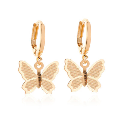 

1Pair Sweet Fashion Women Girls Scrub Butterfly Earrings Jewelry Gifts