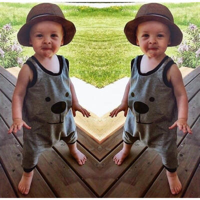 

Newborn Baby Boy Girl Infant Cotton Outfit Jumpsuit Romper Bodysuit Clothes 0-24M