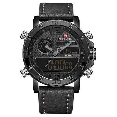 

NAVIFORCE NF9134 Quartz Fashion Watch Men Watches Top Brand Luxury Male Clock Business Military Dual Display 30M Waterproof Wrist