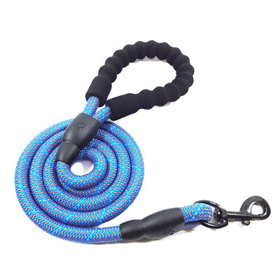 

Pet Dog Durable Nylon Leashes for Small Medium Big Dog Striped Color Leash Soft Handle&Buckle Puppy Outdoor Walking Product