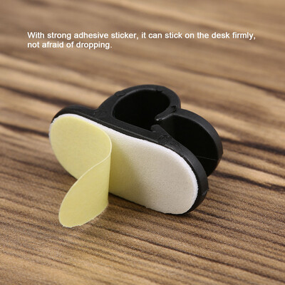 

CC-905 6pcs Desktop Cable Holder Phone Cable Organizer Winder Earphone Clip Charging Cable Holder Wire Fixer ABS Holder