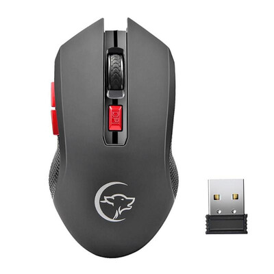 

24G Wireless Gaming Mouse 2400DPI 6 Buttons Optical Mice with USB Receiver