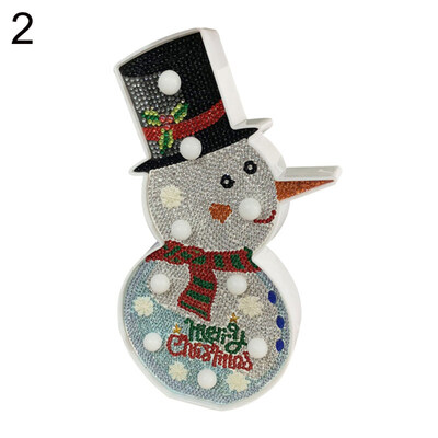 

DIY Christmas Tree Snowman Night Light Craft Full Multi-shaped Diamond Painting