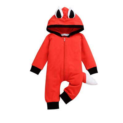 

Newborn Baby Girl Boy Winter 3D Fox Romper Bodysuit Jumpsuit Hoodies Clothes