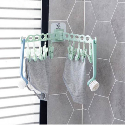 

Gobestart Dual Clothes Hanger Folding Hook Coat Rack Wardrobe Organizer