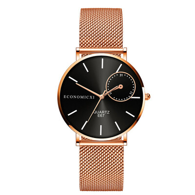 

Stainless Steel Mesh Japan Quartz Women Wrist Watches Rose Gold Ladies Luxury Watch New Fashion Clock Bracelet Reloj Relogio 233