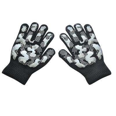 

Tailored Men Women Winter Warm Knitted wapiti Camouflage Pint Screen Cute Gloves