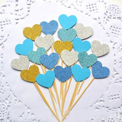 

FUNNYBUNNY Funny Hearts Cake Decorations Toppers Picks for Wedding&Baby Birthday 10 Counting Christmas Decorations for Home