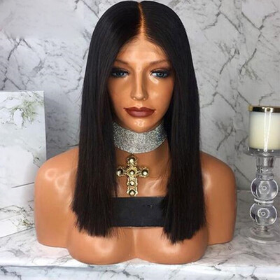 

Short Bob Lace Front Wigs Middle Part Human Hair Wigs For Women