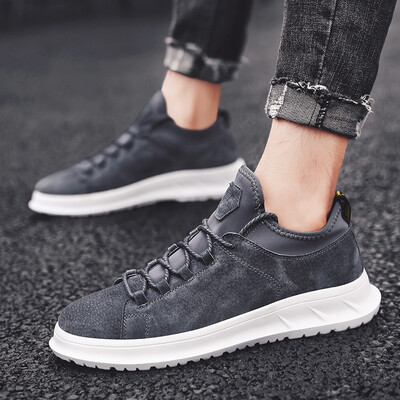 

Summer 2019 new mens shoes Korean version of the trend of wild tide shoes mens sports&leisure shoes plus velvet warm cotton shoes