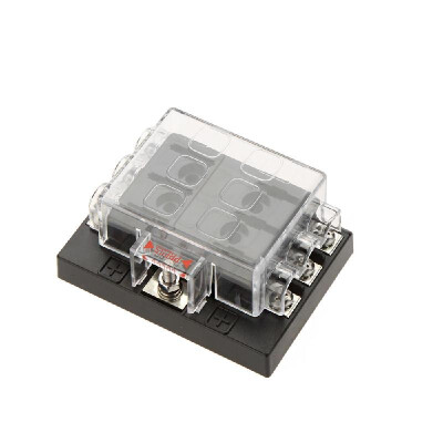 

6 Way Circuit 32V DC Blade Fuse Box Block Holder for Auto Car Boat