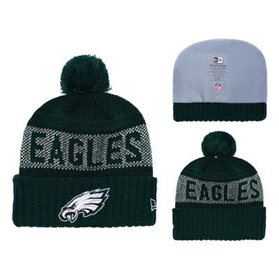 

NFL Football Major League Eagles Philadelphia Eagles New Era Innocent Knitted Wool Baseball Cap