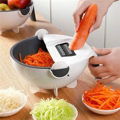 

Large-capacity multifunctional double-layer draining vegetable vegetable cutter