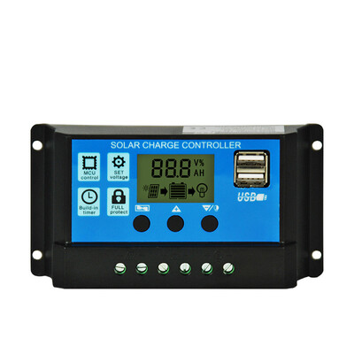 

Siaonvr 30A Dual USB Solar Panel Battery Regulator Charge Controller 12V 24V
