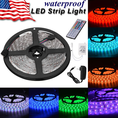 

Multi Color 5M 164ft Waterproof 5050 SMD 300 LED Flexible Light Strip Decor 12V