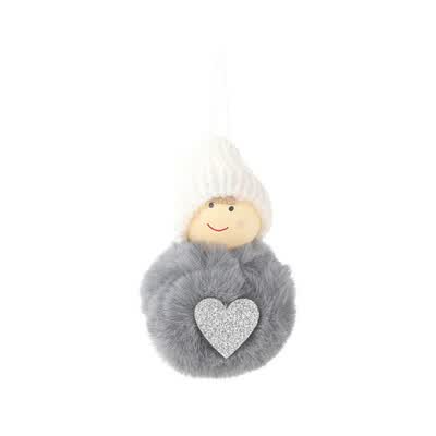 

Christmas Tree Decoration Pendants Toy Outside Xmas Tree Hanging Ornament Plush Doll for Home Decor Kids Gift