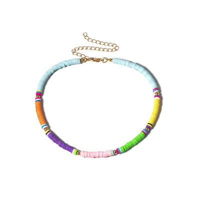 

Bohemian Handmade 2019 Rainbow Beads Choker Necklace Candy Color Bead Satellite Necklace Women Fashion Jewelry Necklaces