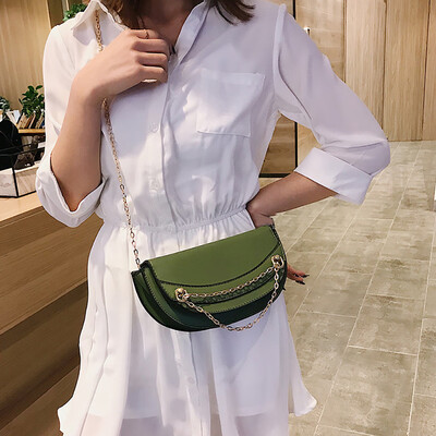

Tailored Womens Crossbody Personality Simple Chain Girl Shoulder Fashion Messenger Bag