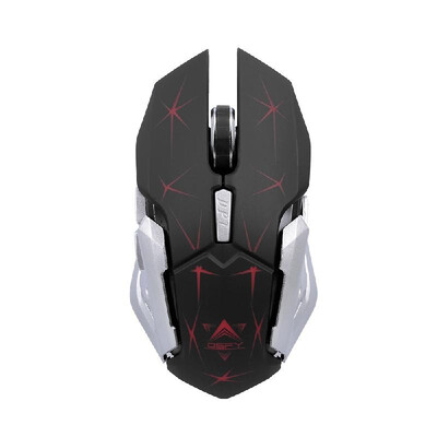 

Wireless Keyboard&Mouse Combo 24G Metal Panel Keyboard Optical Mouse 2400DPI for PC LaptopBlack