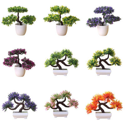 

Artificial Plant Tree Bonsai Fake Potted Ornament Home Hotel Garden Decoration