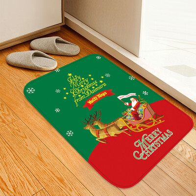 

Siaonvr Christmas Carpet Kitchen Doorway Bathroom Floor Carpet Floor Mat Print 40x60cm
