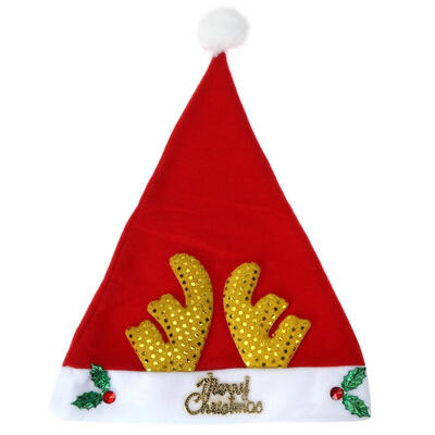 

Christmas Hat Elk Antlers Santa Claus Hats Xmas Party Decorations Supplies