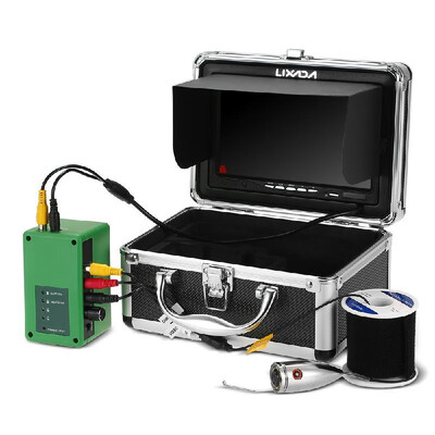 

Lixada 20M 1000TVL Underwater Fishing Camera Kit 6 PCS LED Lights with 7 Inch Color Monitor Fishing Camera 20M Cable