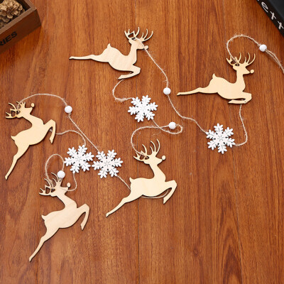 

Toponeto Christmas Decor Gifts Wooden Pendant Tree Ornament Party Home Hanging Decor