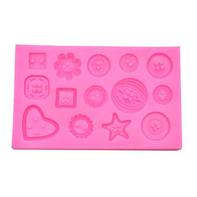 

Love Button Shape Silicone Mold Candy Fondant Cake Mould DIY Baking Tool