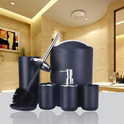 

Siaonvr Bathroom Accessories Set 6 Pcs Plastic Gift Set Tumbler Straw Set Bathroom