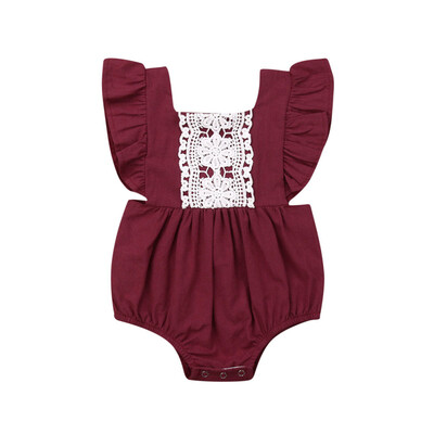 

Newborn Infant Baby Girl Clothes Sleeveless Romper Jumpsuit One Piece Outfit New