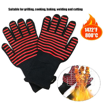 

Kitchen Gloves BBQ Heated Heat-resistant Multi-purpose Cooking Gloves Suitable for Grilling Cooking Baking Welding&Cutting