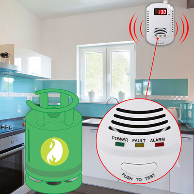 

Gas Leak DetectorDigital Sound Gas Methane Propane Leak Detector Tester Measurer for Home Personal SecurityGas Tester