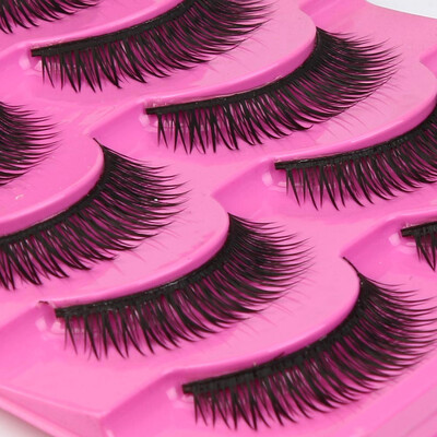 

〖Follure〗Big sale 5 Pair Fashion Natural Handmade Long False Black Eyelashes Makeup