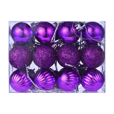 

Siaonvr 24Pcs 30mm Christmas Xmas Tree Ball Bauble Hanging Home Party Ornament Decor