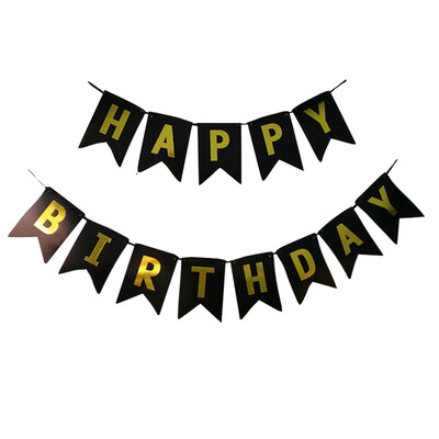 

Gobestart Pastel Perfection Garland Gold Foiled Happy Birthday Bunting Banner Party Decor