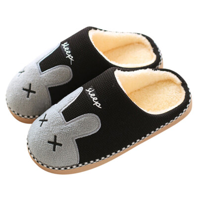 

Rose Women Winter Home Slippers Cartoon Non-slip Warm Indoors Bedroom Floor Shoes