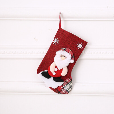 

Toponeto Christmas Stockings Socks Santa Claus Candy Gift Bag Xmas Hanging Decor