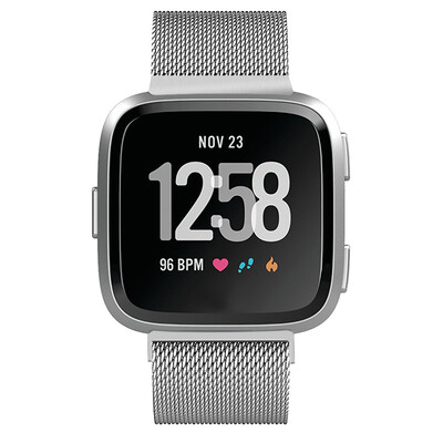 

〖Follure〗Milanese Magnetic Loop Stainless Steel Band For Fitbit Versa BK