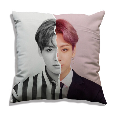 

KPOP BTS Bangtan Boys LOVE YOURSELF Answer Pillowcase Cute Character Print Pillow Case Hot Gift for Fans
