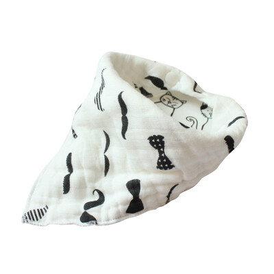 

8 Layers Baby Kids Soft Cotton Gauze Bib Towelborn Saliva Scarf Burp Cloths