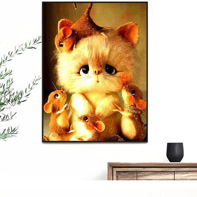 

Mosaic Diamond Animals Full Square Drill 5d Diamond Painting Cat New Arrivals Crystal Embroidery Cross Stitch Needlework