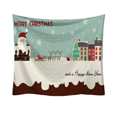 

〖Follure〗Christmas Fashion Tapestry Cartoon Pattern Style Decorative Tapestry Home Decor