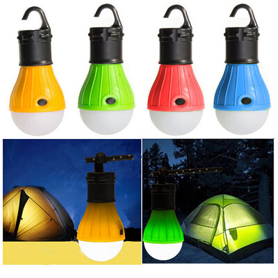 

Siaonvr 4Pc Outdoor Portable Hanging LED Camping Tent Light Bulb Fishing Lantern Lamp
