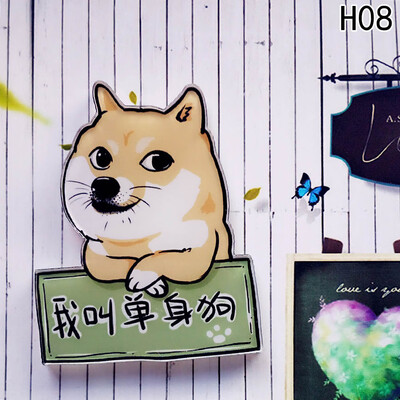 

Charm Pet Dogs Pendant Badge Decorated Pins Cartoon Cute Brooches Phone Shell Paste Dual Use To Act Role Of Men And Women Gift