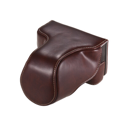 

PU Leather Camera Case Bag&Shoulder Strap with Battery Access for Fujifilm X-A20 X-A10 X-A5 X-A3 X-A2 X-M1 Camera with 16-50mm