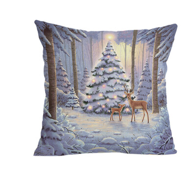 

Tailored Merry Christmas Pillow Cases Soft Sofa Cushion Cover Home Decor Pillow Core