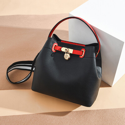 

Bucket Bag Nuchao Large Capacity Korean Version Fairy Small Bag Single Shoulder Bag Broadband ins Slant Bag