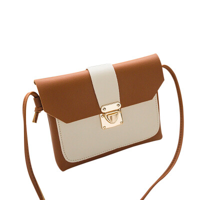 

Tailored Women Fashion Cover Patchwork Crossbody Bag Shoulder Bag Phone Coin Bag Black